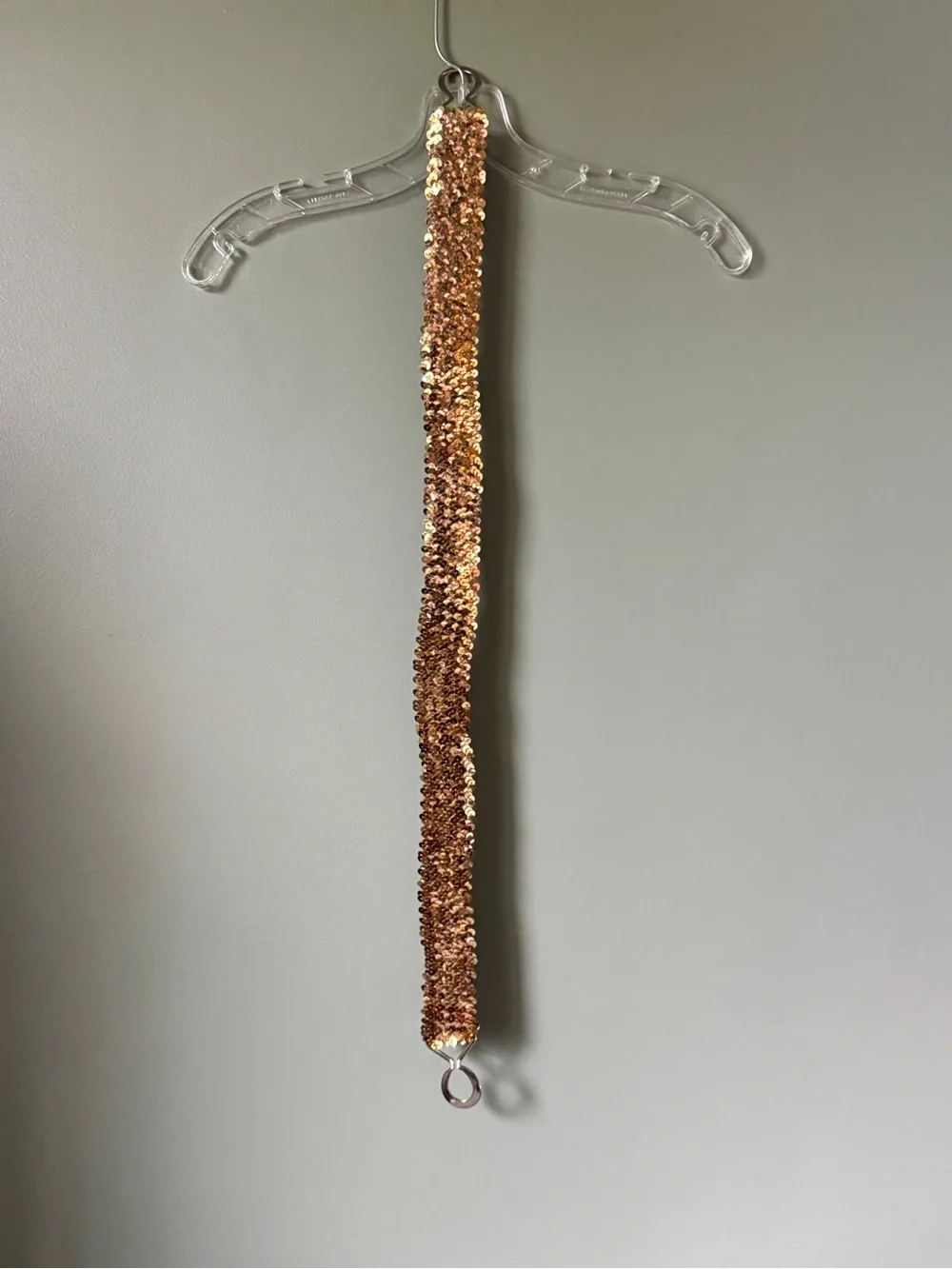 Vintage Gold Sequin Stretch Belt